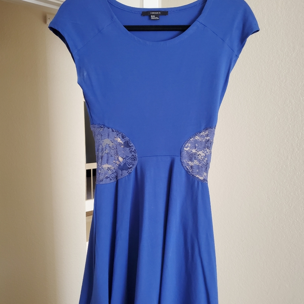 Royal blue dancing dress